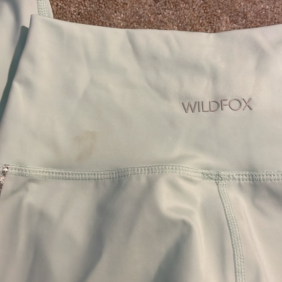 NWT Wildfox Mint 7/8 Leggings with Silver Stripes - Picture 4 of 4